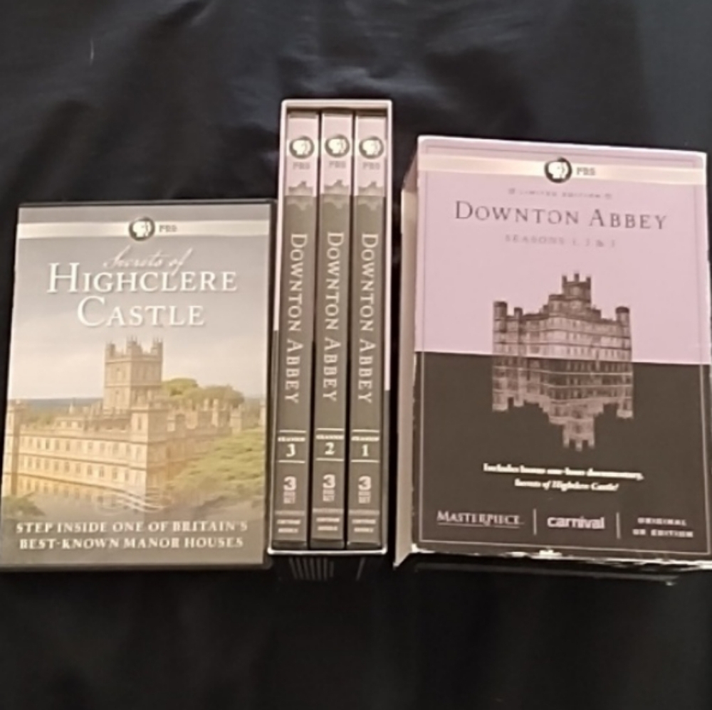PBS Downton Abbey Full Length English Drama Series Season 1-3 4 DVD Discs